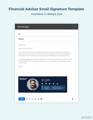 Financial Advisor Email Signature Template