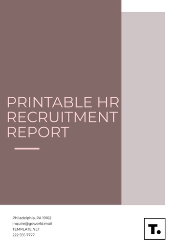 Free Printable HR Recruitment Report Template to Edit Online