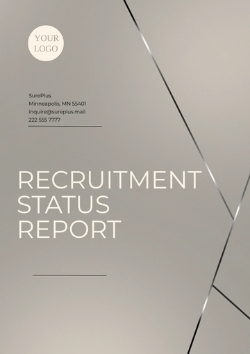 Free Recruitment Status Report Template to Edit Online