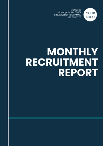 Free Monthly Recruitment Report Template to Edit Online