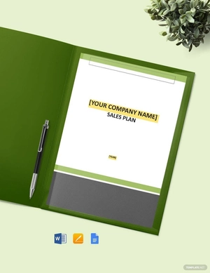 Sample IT Sales Plan Template