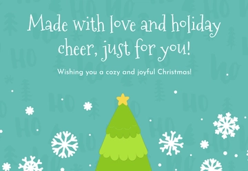 Free Handmade Christmas Card Template to Edit Online