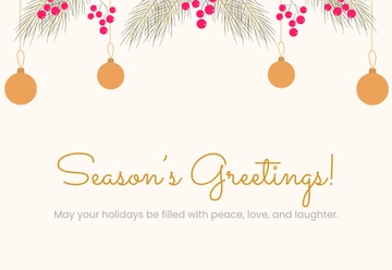 Free Editable Christmas Card Template to Edit Online