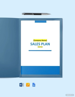 Software Product Sales Plan Template