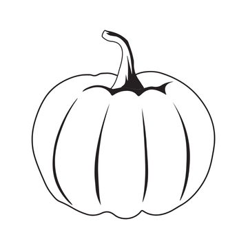 Free Black and White Pumpkin Clipart to Edit Online