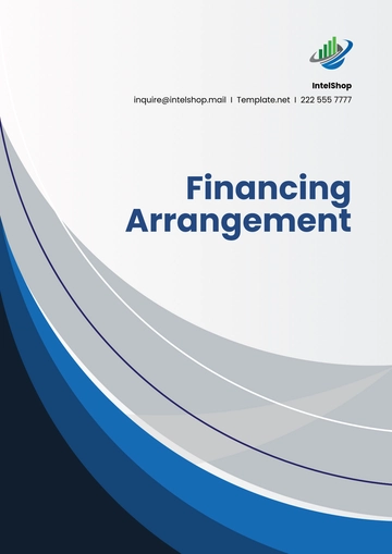 Free Financing Arrangement Template to Edit Online