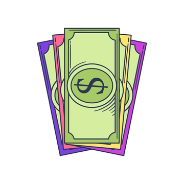 Free Colorful Money Clipart to Edit Online