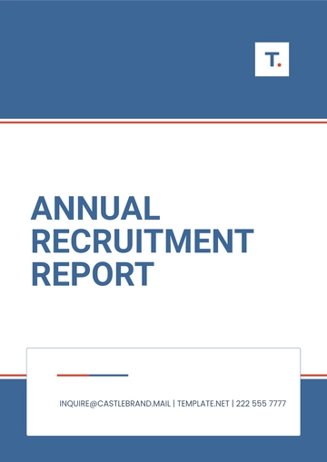 Free Annual Recruitment Report Template to Edit Online