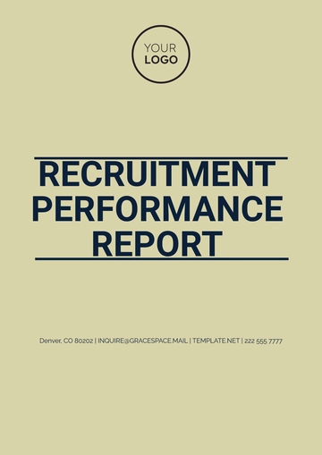 Free Recruitment Performance Report Template to Edit Online