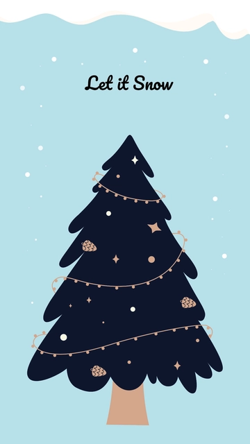 Free Christmas Phone Wallpaper Template to Edit Online