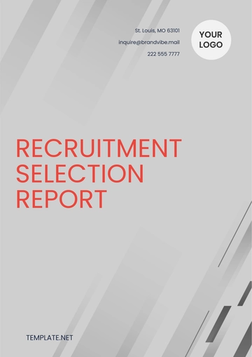 Free Recruitment Selection Report Template to Edit Online
