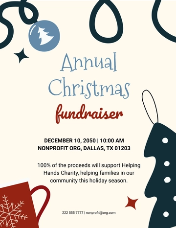 Christmas Fundraiser Flyer Template - Edit Online & Download