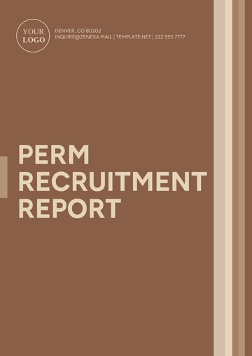 Free Perm Recruitment Report Template to Edit Online