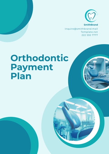 Free Orthodontic Payment Plan Template to Edit Online