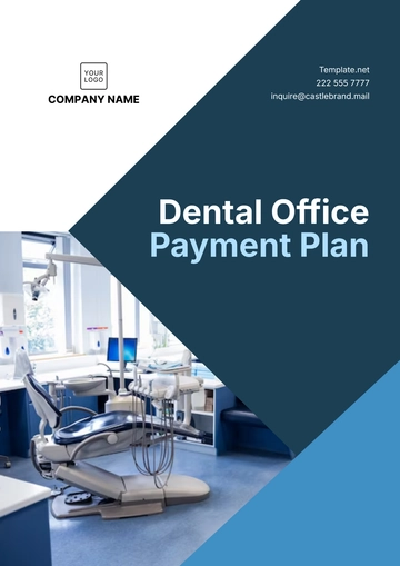 Free Dental Office Payment Plan Template to Edit Online