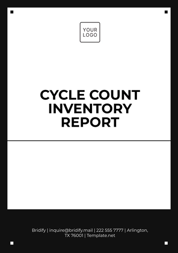 Free Cycle Count Inventory Report Template to Edit Online Free Cycle Count Inventory Report Template to Edit Online