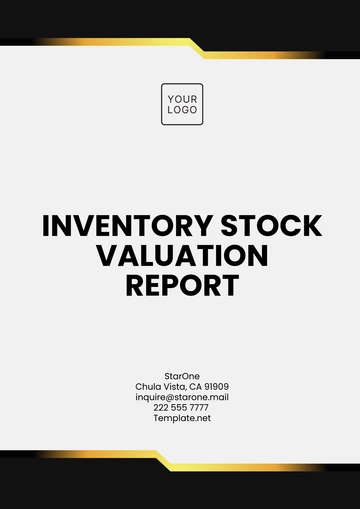 Free Inventory Stock Valuation Report Template to Edit Online Free Inventory Stock Valuation Report Template to Edit Online