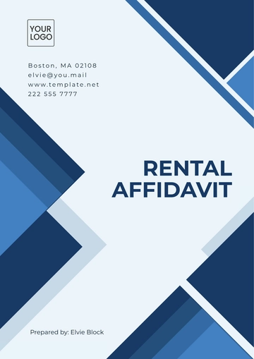 Free Rental Affidavit Template to Edit Online
