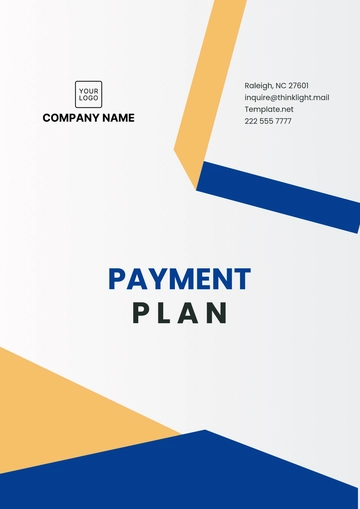 Free Flexible Payment Plan Design Template to Edit Online