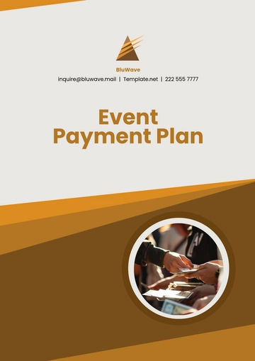Free Event Payment Plan Template to Edit Online