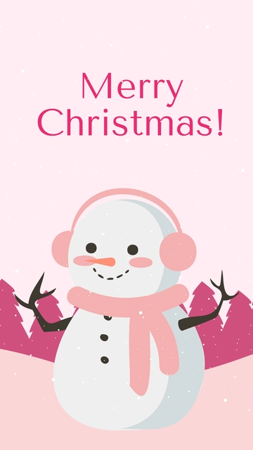 Free Pink Christmas Wallpaper Template to Edit Online