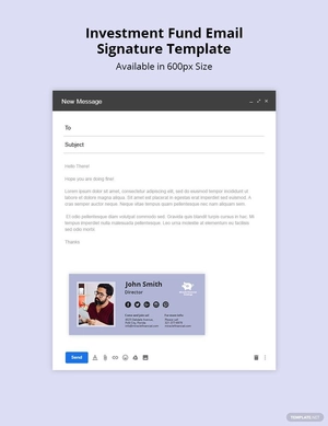 Investment Fund Email Signature Template