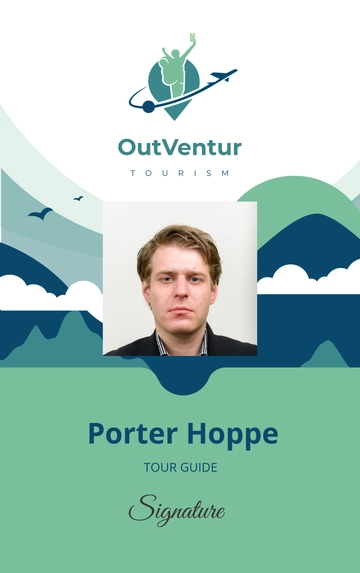 Free Tourism ID Card Template to Edit Online