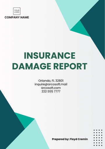 Free Insurance Damage Report Template to Edit Online