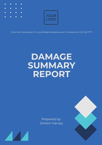 Free Damage Summary Report Template to Edit Online