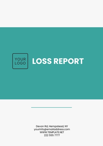 Free Loss Report Template to Edit Online