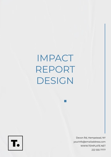 Free Impact Report Design Template to Edit Online