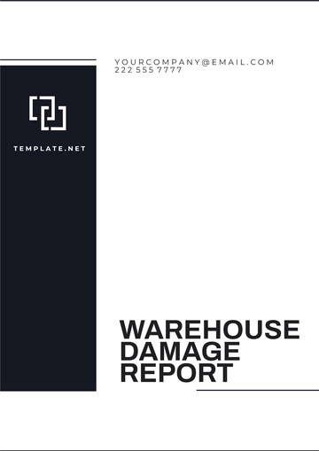 Free Warehouse Damage Report Template to Edit Online