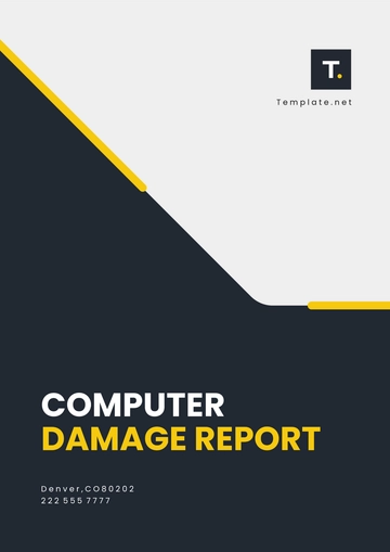 Free Computer Damage Report Template to Edit Online