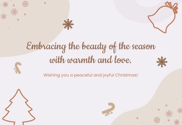 Free Boho Christmas Card Template to Edit Online
