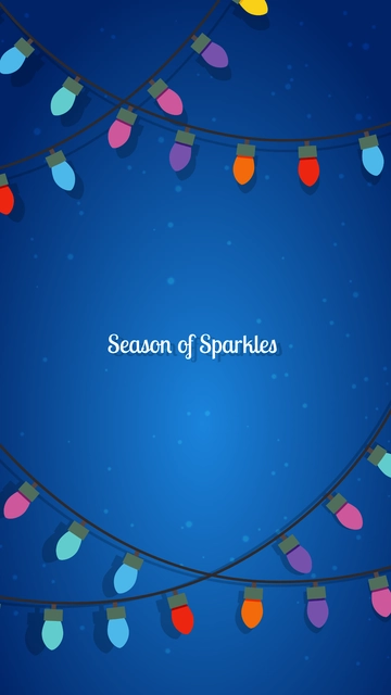 Free Christmas Lights Wallpaper Template to Edit Online