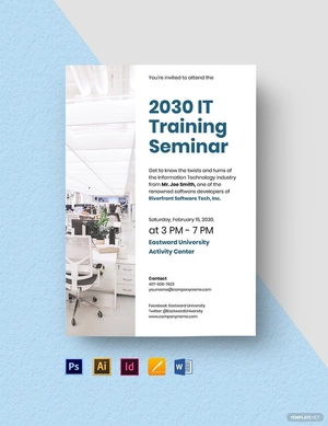 IT Seminar Invitation Template