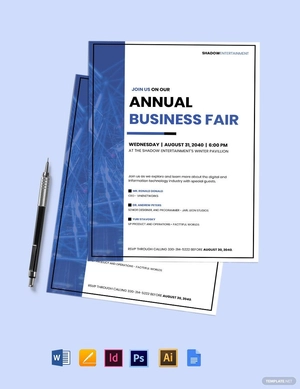 Simple Software Company Invitation Template