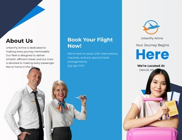 Free Airline Brochure Template to Edit Online