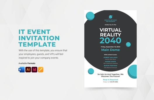 IT Event Invitation Template