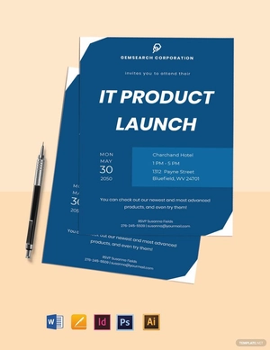 IT Company Invitation Template
