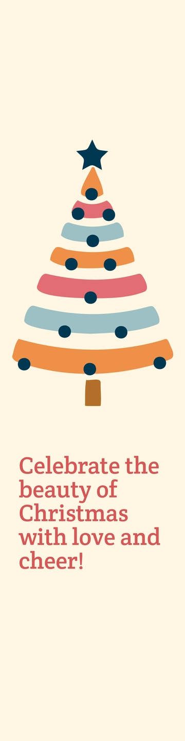 Free Christmas Bookmark Design Template to Edit Online