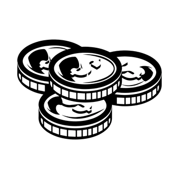 Free Money Black and White Clipart to Edit Online