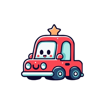 Free Cartoon Car Clipart to Edit Online