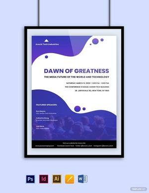 Tech Seminar Poster Template