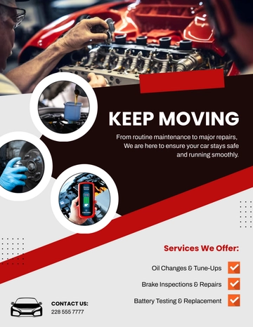 Free Automotive Service Flyer Template to Edit Online