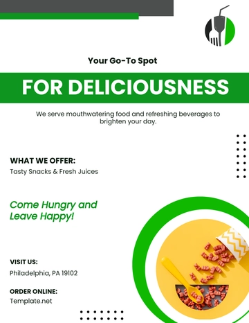 Free Food and Beverage Flyer Template to Edit Online