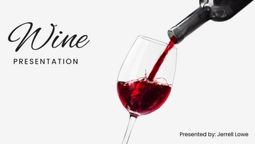 Free Wine Presentation Template to Edit Online