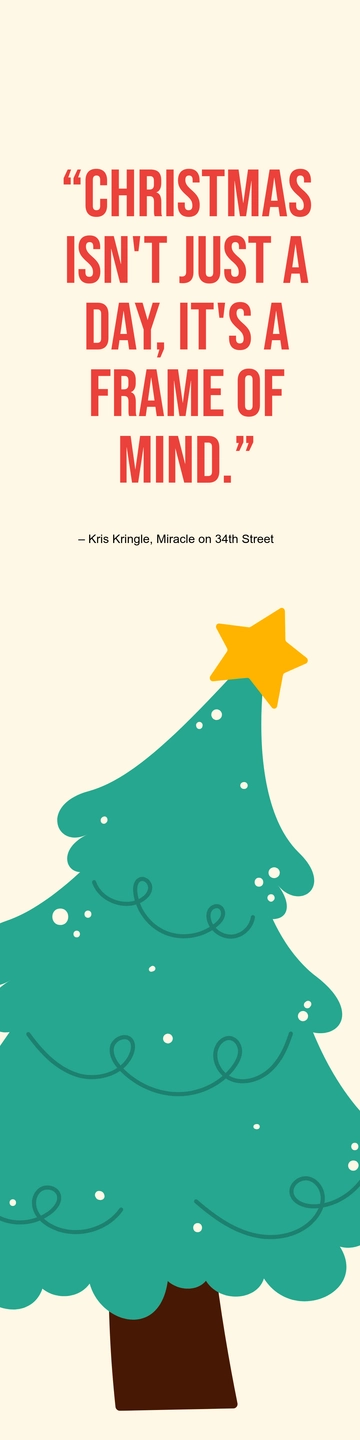 Free Xmas Bookmark Template to Edit Online