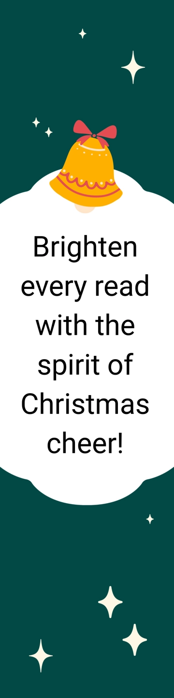 Free Printable Christmas Bookmark Template to Edit Online