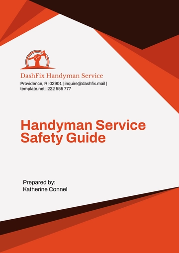 Free Handyman Service Safety Guide Template to Edit Online